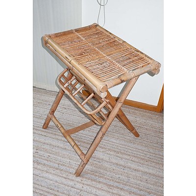 Vintage Bamboo Folding Stand