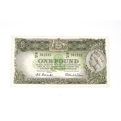 1953 Coombs / Wilson One Pound Note, HD29361535