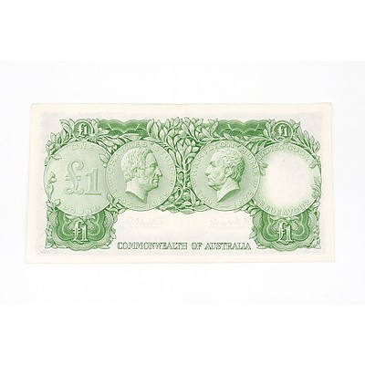 1961 Coombs / Wilson One Pound Note, HJ98511347