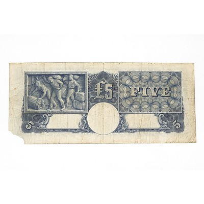 1949 Coombs / Watt Five Pound Note, S8353572