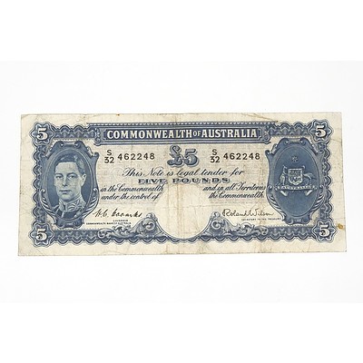 1952 Coombs / Wilson Five Pound Note, S32462248