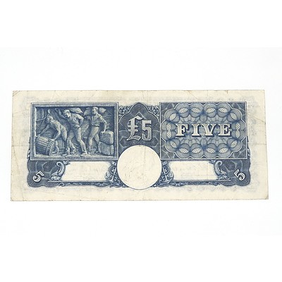 1952 Coombs / Wilson Five Pound Note, S32462248