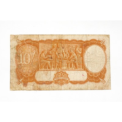 1939 Sheehan / McFarlane 10 Shilling Note, F19382346