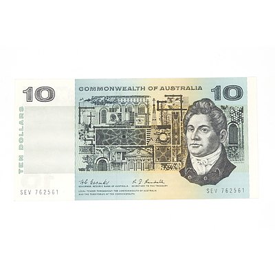 1967 Commonwealth of Australia Coombs / Randall Ten Dollar Note, SEV762561