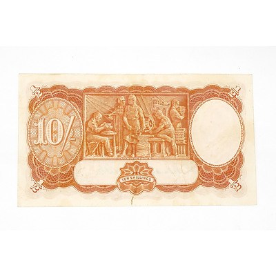 1949 Coombs / Watt 10 Shilling Note, A32965541