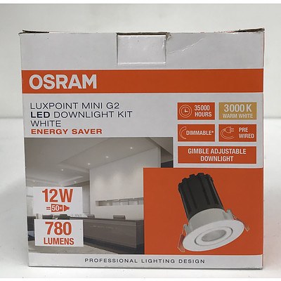 20x 12 watt new in box Osram Downlights