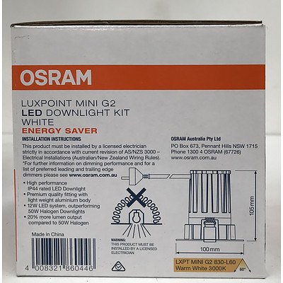 20x 12 watt new in box Osram Downlights