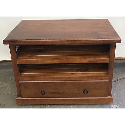 Stained Pine Entertainment Unit