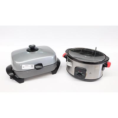Sunbeam Electric Frypan and Home&Co Slow Cooker