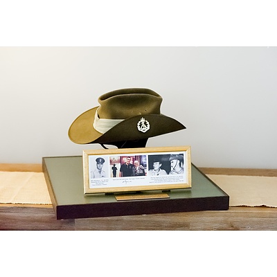 Ceremonial Slouch Hat - Worn By Victoria Cross Medal Recipient Keith Payne VC.AM.KSJ