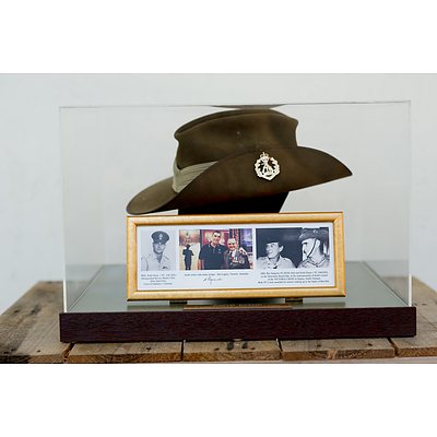 Ceremonial Slouch Hat - Worn By Victoria Cross Medal Recipient Keith Payne VC.AM.KSJ