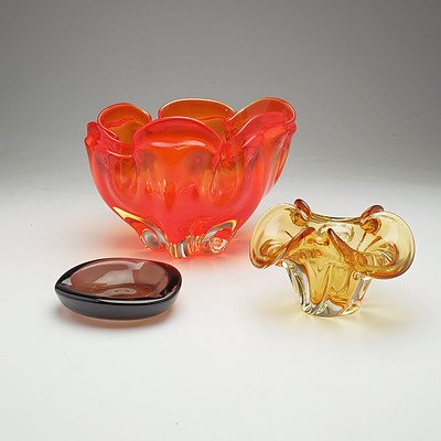 Three Pieces of Murano Glass