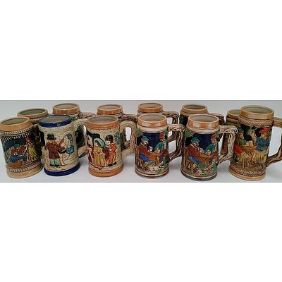 Ceramic Steins and Mugs - Lot of 22