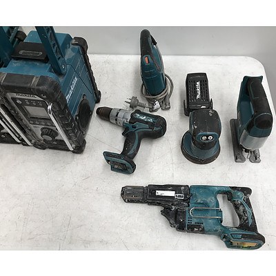 Assorted Makita Tools And Accessories