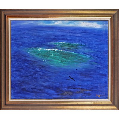 Hugh Sawrey (1919-1999) Pacific Reef, Oil on Canvas