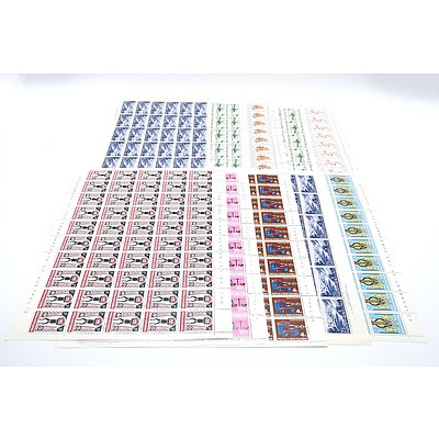 Large Collection of New Guinea Stamp Blocks