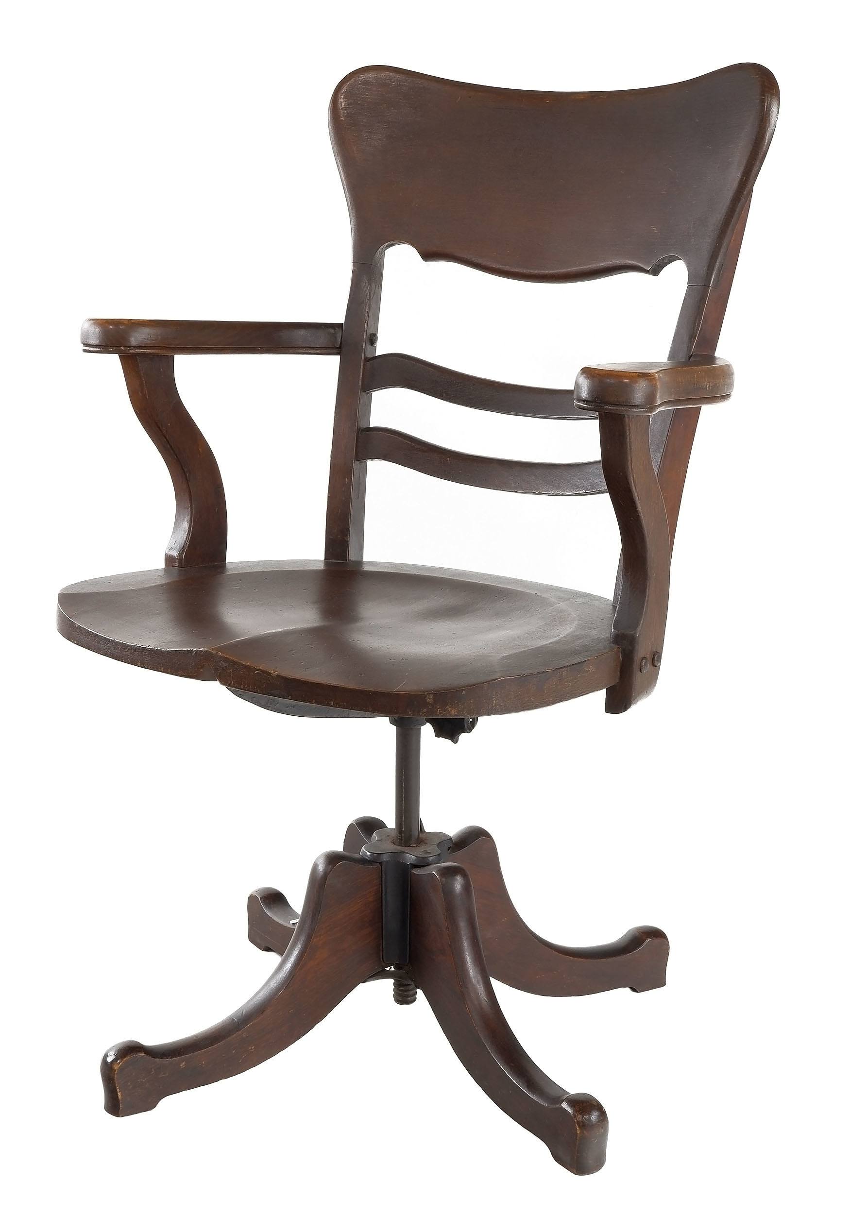 Antique Swivel Office Chair with Lot 1138793 ALLBIDS