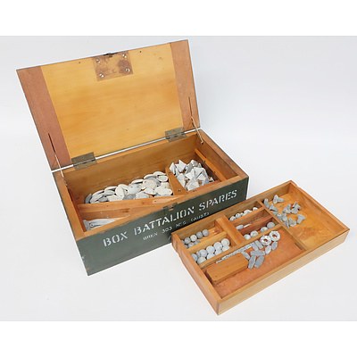 Military Box with Large Assortment of Sinkers