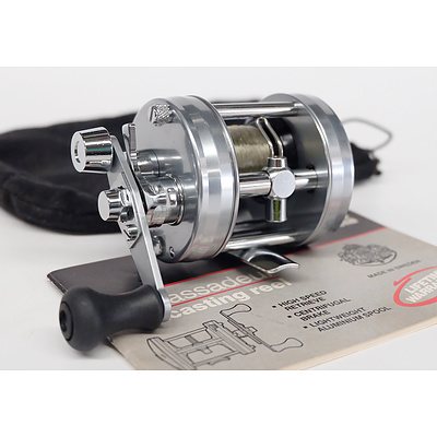 Silver and Chrome ABU Ambassadeur 2500c Metal Construction Fishing Reel Made in Sweden