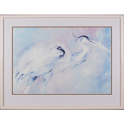 Carol Grigg (American 1942-) White Heron Dream, Offset Print