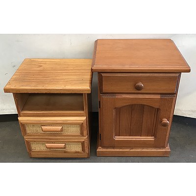 Pair of Pine Side Tables