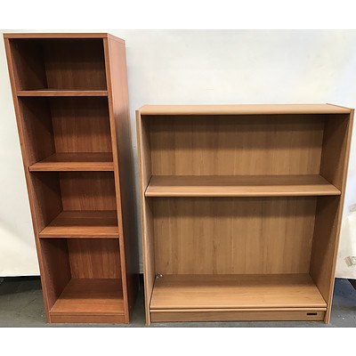 Pair of Veneer Bookshelves