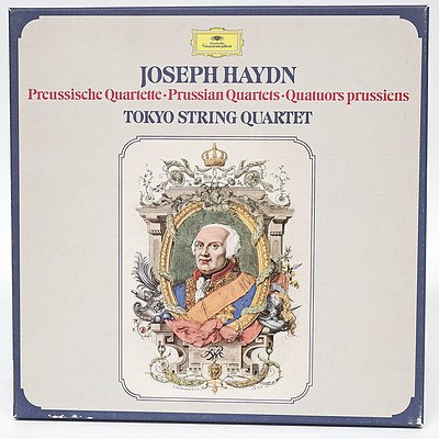 Joseph Haydn Prussian Quartets Tokyo String Quartet, 33RPM in Hard Cover Case