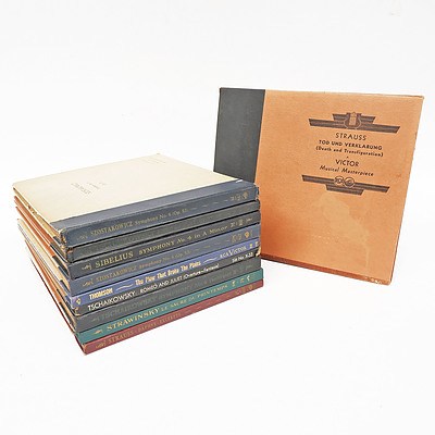Strauss Death and Transfiguration and More, 10 33RPM Record Albums.