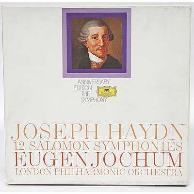 Joseph Haydn 12 Salomon Symphonies Eugen Jochum London Philharmonic Orchestra, 33RPM in Hard Cover Case