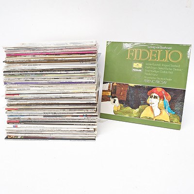 Ludwig van Beethoven Fidelio Ferenc Fricsay, Willem Mengelberg Bach Mozart Beethoven and More, 33RPM Records in Cases