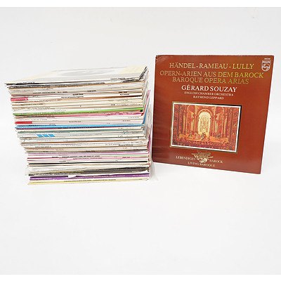Handel Ramaeu Lully Baroque Opera Arias, Conchita Supervia Arias from Carmen Mignon La Cenerentola and More, 33RPM Records in Cases