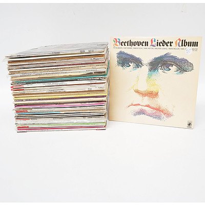 Beethoven Lieder Album, Verdi Il Trovatore Jussi Bjorling and More, 33RPM Records in Cases