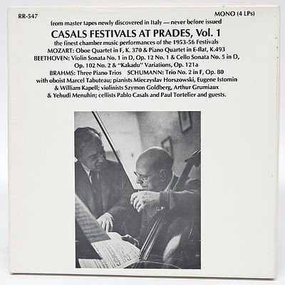 Casals Festivals at Parades Vol.1 ,LP 33RPM in Hard Cover Case