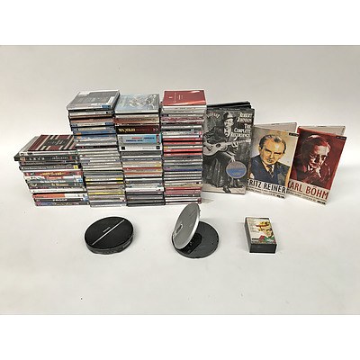100+ Classical and Assorted CD's DVD's, Two Portable CD Players and More