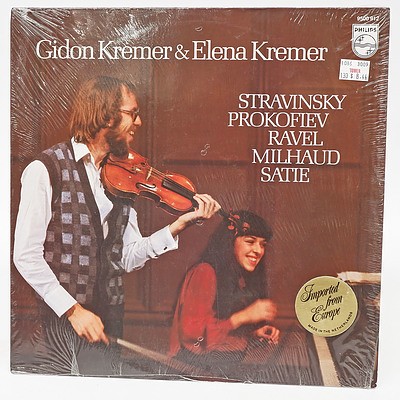 Gideon Kremer & Elena Kremer Stravinsky Prokofiev Ravel Milhaud Satie, 33RPM