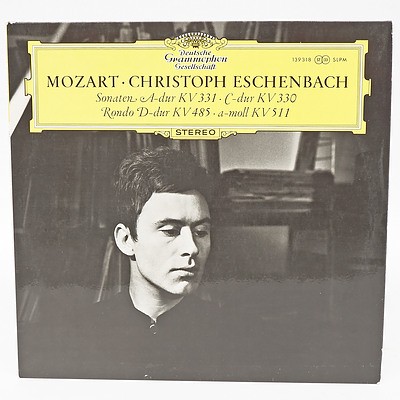 Mozart Christoph Eschenbach Sonaten A-dur KV331 C-dur KV330 Rondo D-dur KV485 a-moll KV511, 33RPM