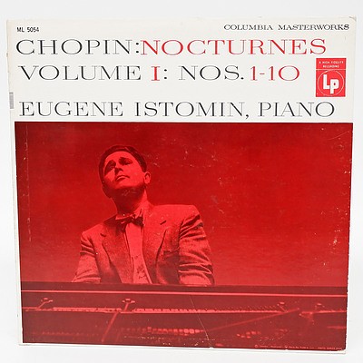 Chopin: Nocturnes Vol.I No.1-10 Eugene Istomin Piano, LP 33RPM