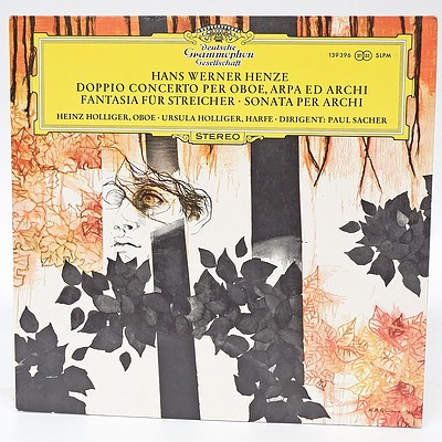 Hans Werner Henze Doppio Concerto Per Oboe, Arpa Ed Archi Fantasia Fur Streicher, Sonata Per Sacher, 33RPM