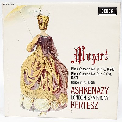 Mozart Piano Concerto No.8 No.9 Ashkenazy Kertesz London Symphony, 33RPM