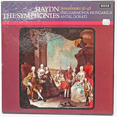 Haydn The Symphonies 36-48 Philharmoniker Hungarica Antal Dorati, 33RPM in Hard Cover Case
