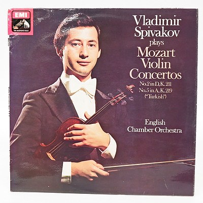 Vladmir Spivakov plays Mozart Violin Concertos No.2 in D.K.211 No.5 in A.K.219, 33RPM