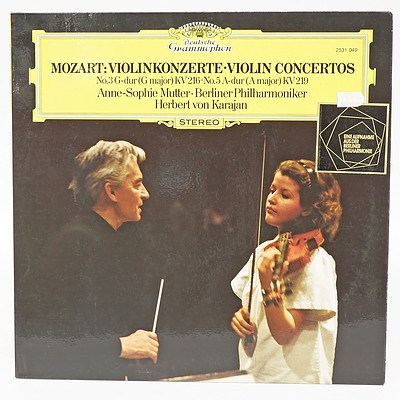 Mozart Violin Concertos No.3 G major KV216 No.5 A major KV219, 33RPM