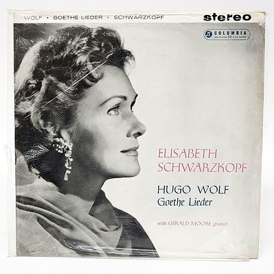 Elizabeth Schwarzkopf Hugo Wolf Goethe Lieder with Gerald Moore Piano, LP 33RPM