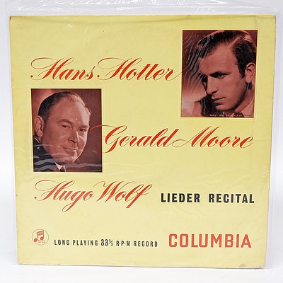 Hans Hotter, Gerald Moore, Hugo Wolf Lieder Recital, LP 33RPM