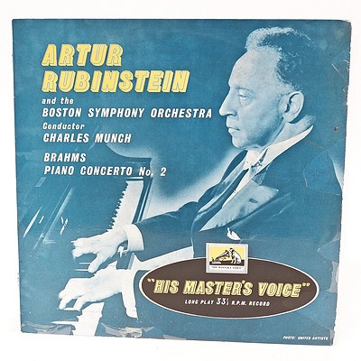 Artur Rubinstein Boston Symphony Orchestra Brahms Piano Concerto No.2, LP 33RPM