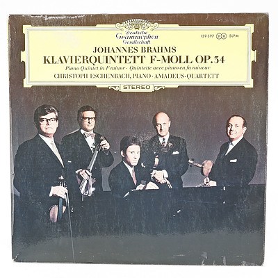 Johannes Brahms Piano Quintet in F minor op.34, 33RPM