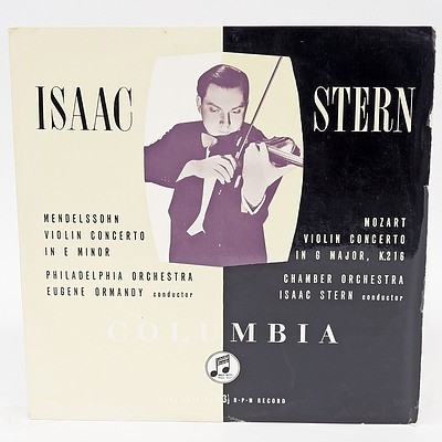 Isaac Stern Mozart Violin Concerto in G major K.216 Mendelssohn Violin Concerto in E minor, LP 33RPM