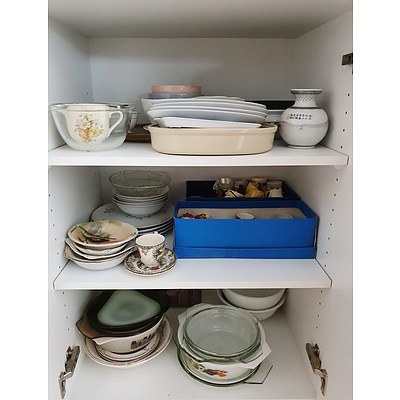 Extensive Kitchen Contents, Including English China, Table Ware, Flatware and Much More