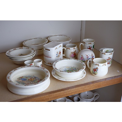 A Large Group of Royal Doulton Bunnykins Tableware
