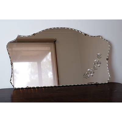 Vintage Scalloped Edge Mirror